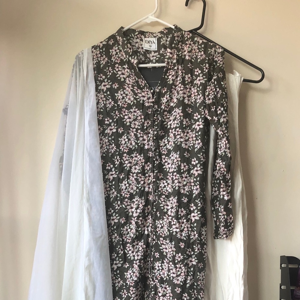 Orchard Print Indian Kurta/Palazzo Set